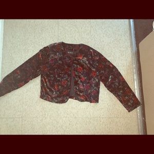 Velvet Floral Caridgan